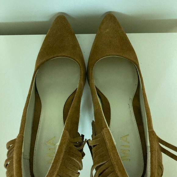MIA Madalyn Suede Fringe Pumps size 7.5 - Picture 7 of 8